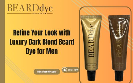 Refine Your Look with Luxury Dark Blond Beard Dye for Men