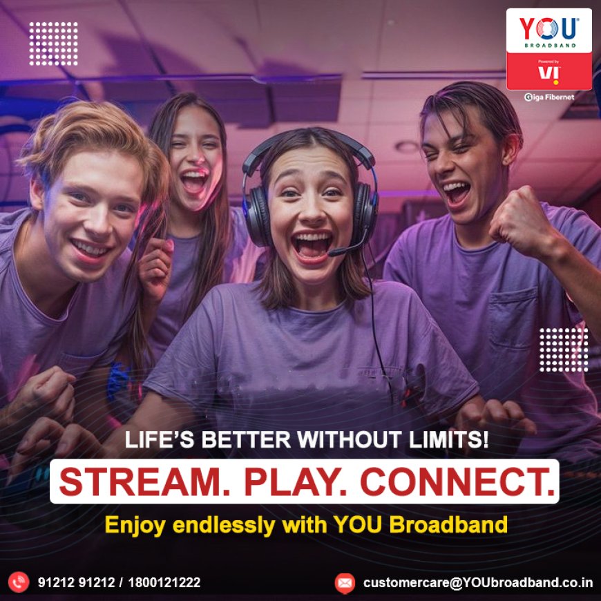 Level Up Your Game with High-Speed Internet Plans in Vadodara – Powered by YOU Broadband 