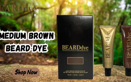 Beard Dye Medium Brown DIY Home Kit – At-Home Beard Color | Beard Dye
