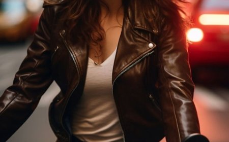 Ladies Brown Leather Motorcycle Jacket: Tone, Style & Fit Guide